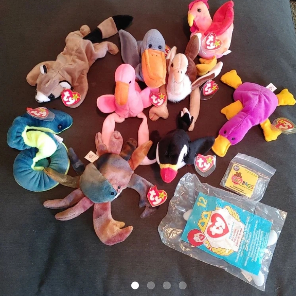 9 ORIGINAL BEANIE BABIES